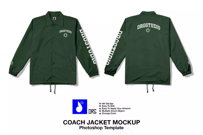 Contoh desain coach jaket