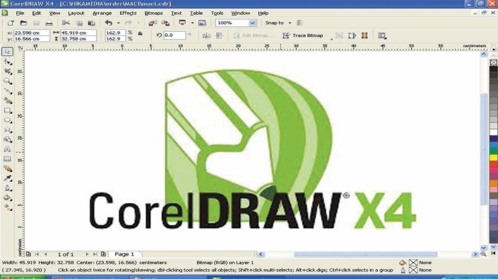 Contoh desain corel draw x4